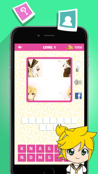Quiz Word for Anime Fan of Vocaloid Edition - Best Manga Trivia Game Free