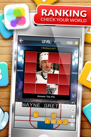 Answers The Pics : Greatest Hockey Players Trivia Reveal Photo Game For Pro screenshot 2