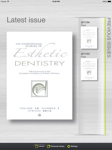 The International Journal of Esthetic Dentistry screenshot 2