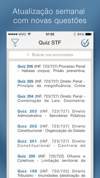 Quiz STF - Informativos em questões comentadas