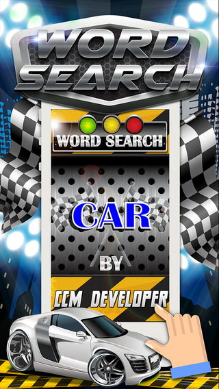 Word Search Auto Motive and The Real Cars