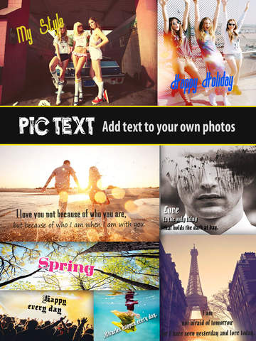 【免費攝影App】Pic Text Free - Typography Photo Editor to add caption, text, beautiful message over your image-APP點子