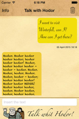Talk with Hodor screenshot 4