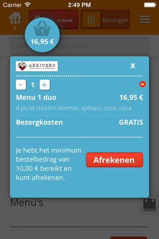 Takeaway.com - België screenshot 4