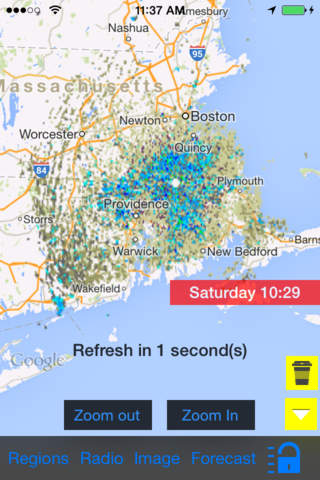 Massachusetts/Boston/US NOAA Instant Radar Finder/Alert/Radio/Forecast All-In-1 - Radar Now screenshot 2