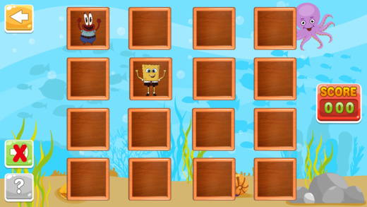 Matching Blocks for Spongebob Squarepants