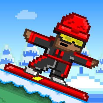 Tiny Snowboarders FREE GAME - Play 8-bit Pixel Snowboard-ing Games LOGO-APP點子