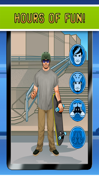 Skateboard Skater Maker - Create Your Own Skateboarding Skate Hero - Ad Free