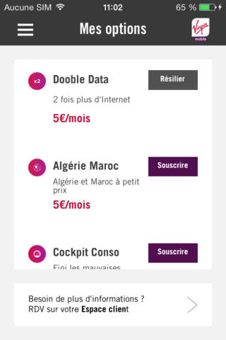 Mon Compte Virgin Mobile France screenshot 4