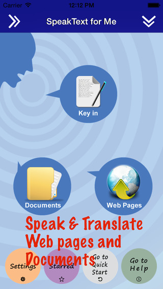 SpeakText for eBook - Speak Translate eBook Documents and Web pages