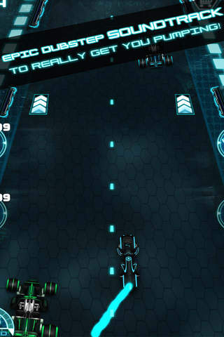 Laser Traffic Racer - Top Speed Police Race Night Neon Game screenshot 2