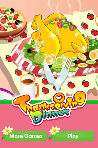 Thanksgiving Dinner - Cooking,Decoration,Girls Games screenshot 2