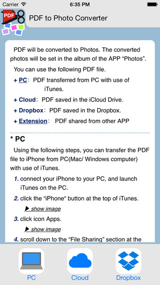 PDF to Photo converter