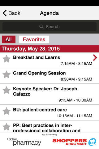 Canadian Pharmacists Conference 2015 screenshot 3