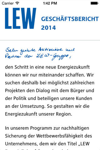 LEW-Geschäftsbericht 2014 screenshot 2