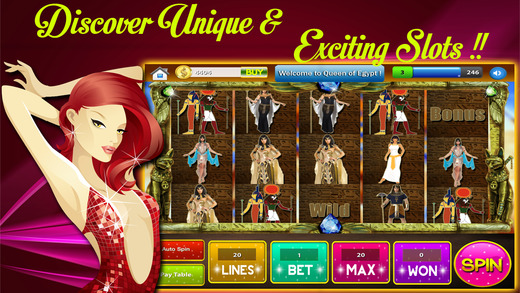 Ebony Egyptian Queen Slots- Giza Hieroglyphics Ceasars Alpha Payout Advent Treasure Slot Pro