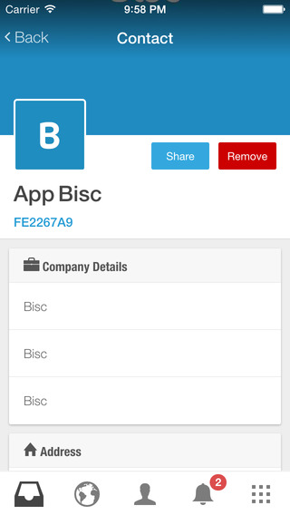 【免費商業App】Bisc business cards-APP點子