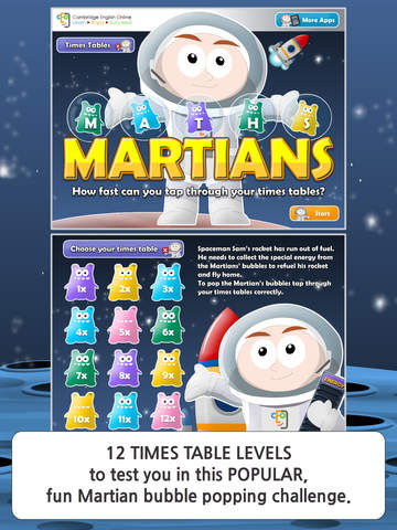 Maths Martians HD: Times Tables