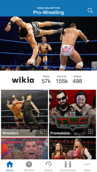 Wikia: Pro-Wrestling Fan App