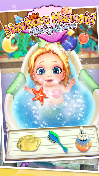 【免費遊戲App】Mermaid's Newborn Baby Doctor - kids game & new baby-APP點子