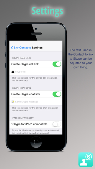 【免費社交App】Sky Contacts - Start Skype calls and send Skype messages from your contacts-APP點子