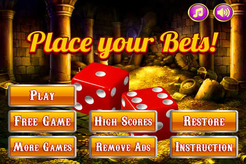 `` 1-2-3 `` Lucky Gold Coin Blitz Craps Dice Digger Jackpot Casino Craze Pro screenshot 3