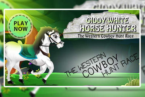 Giddy White Horse Hunter : The Western Cowboy Hunt Race Games