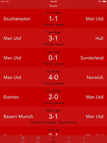 【免費運動App】Team Manchester United — News, results, fixtures and stats about you favorite team!-APP點子