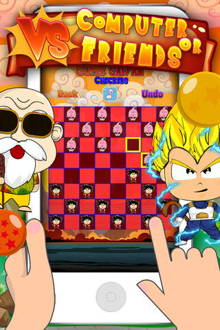 Super Saiyan Z Checkers : “ The Legendary Dragon Warrior Puzzle Fighting Ball Edition ” screenshot 3