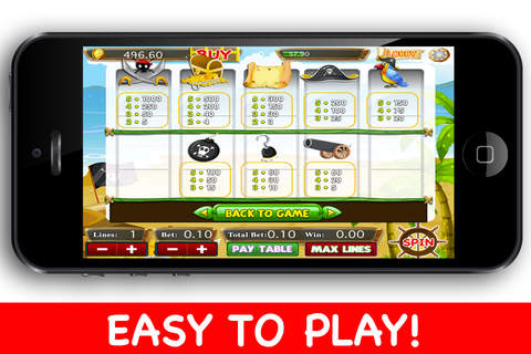 Pirates Mega Slots Machine HD Game - Free Slots, Vegas Slots, Casino Slots screenshot 3