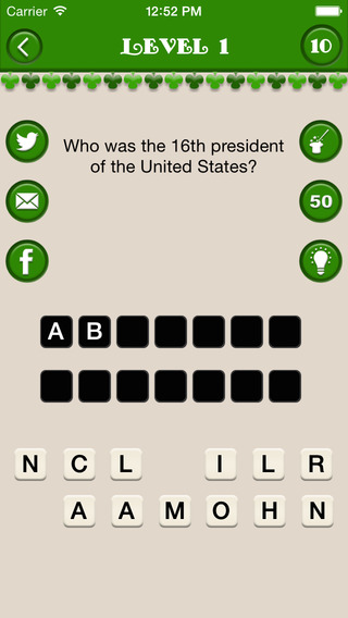 【免費遊戲App】US History Riddle-APP點子