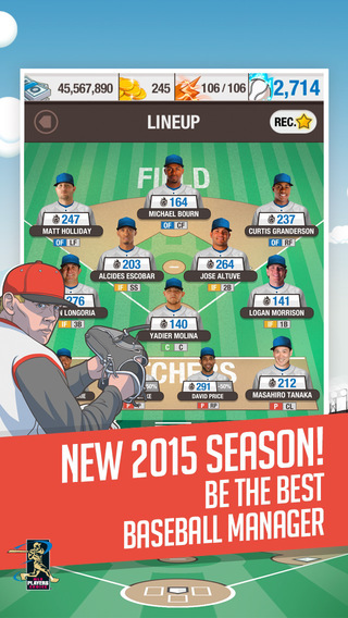 【免費遊戲App】Baseball General Manager 2015 - Major League Fantasy Mobile App-APP點子