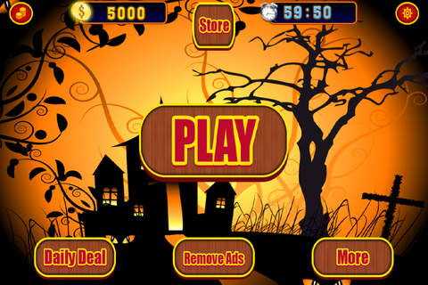 Aah Trick or Treat Halloween Slots Casino - Play Lucky Coin Machine Games Free screenshot 4