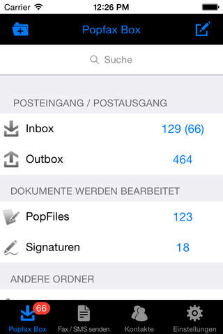 Popfax – Pro mobile fax app, receive faxes free, scan, edit, sign & send fax online screenshot 2