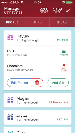 【免費生產應用App】Manage Christmas - Christmas Gift List Manager-APP點子