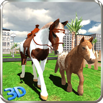 Wild Pony Horse Simulator : Game to Enjoy In Real City Environment 遊戲 App LOGO-APP開箱王