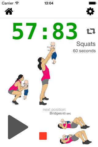 9 Minute Mommy and Baby Workout routines - Your Personal Fitness Trainer for Calisthenics exercises - Work from home, Lose weight, Stay fit! screenshot 3