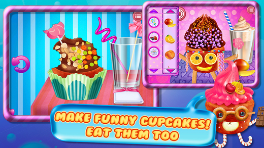 【免費遊戲App】Cupcake Crazy Chef - Make & Decorate Your Own Muffin Cake-APP點子