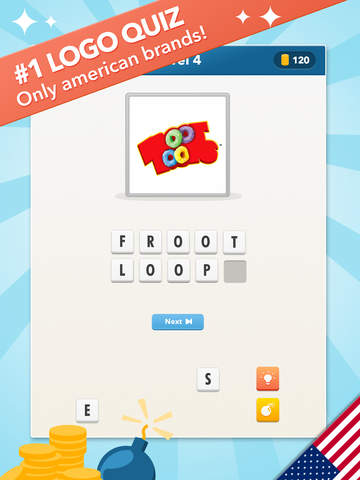 【免費遊戲App】Logo Quiz - USA Brands-APP點子