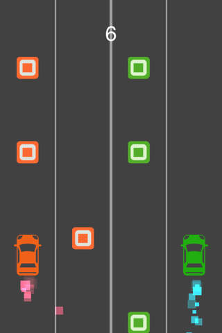 Crazy Two Cars : tap, race, dodge and collect bonuses screenshot 4