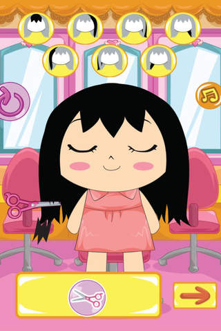 Cute Styling Salon - Free girl game: Choose styling, make up, hairstyle in this fashion game for kids screenshot 4