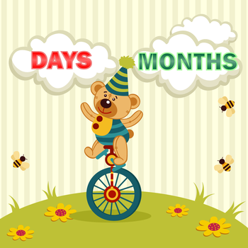 Days and Months Learning For toddlers Using Flashcards and Sounds-A baby calendar learning app LOGO-APP點子