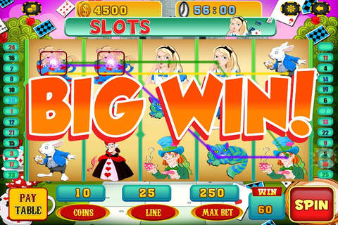 A Lucky Rabbit Slots Game - Vegas Wonderland Casino Games Free screenshot 3