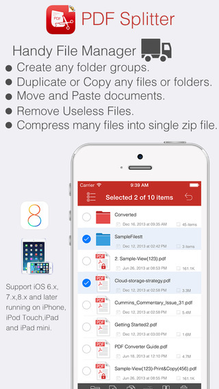 【免費生產應用App】PDF Splitter by Feiphone - Easy split multi-page PDF file-APP點子