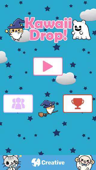 KawaiiDrop- Avoid obstacles by swiping to the left or right