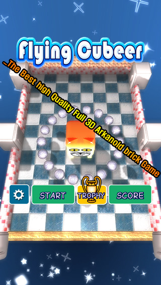 【免費遊戲App】Flying Cubeer - U2 Brick Breaker 3D-APP點子