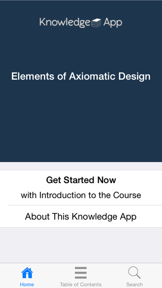 Elements of Axiomatic Design