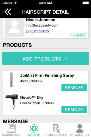 Loxa Beauty: Hair Stylist Beauty Product Recommendations screenshot 2