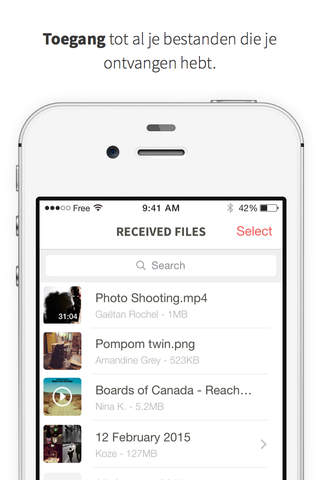 File Transfer by Infinit - File sharing of unlimited size with your friends and between your devices screenshot 3