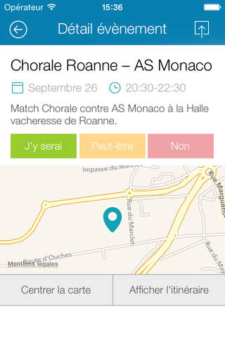 Chorale Roanne screenshot 2
